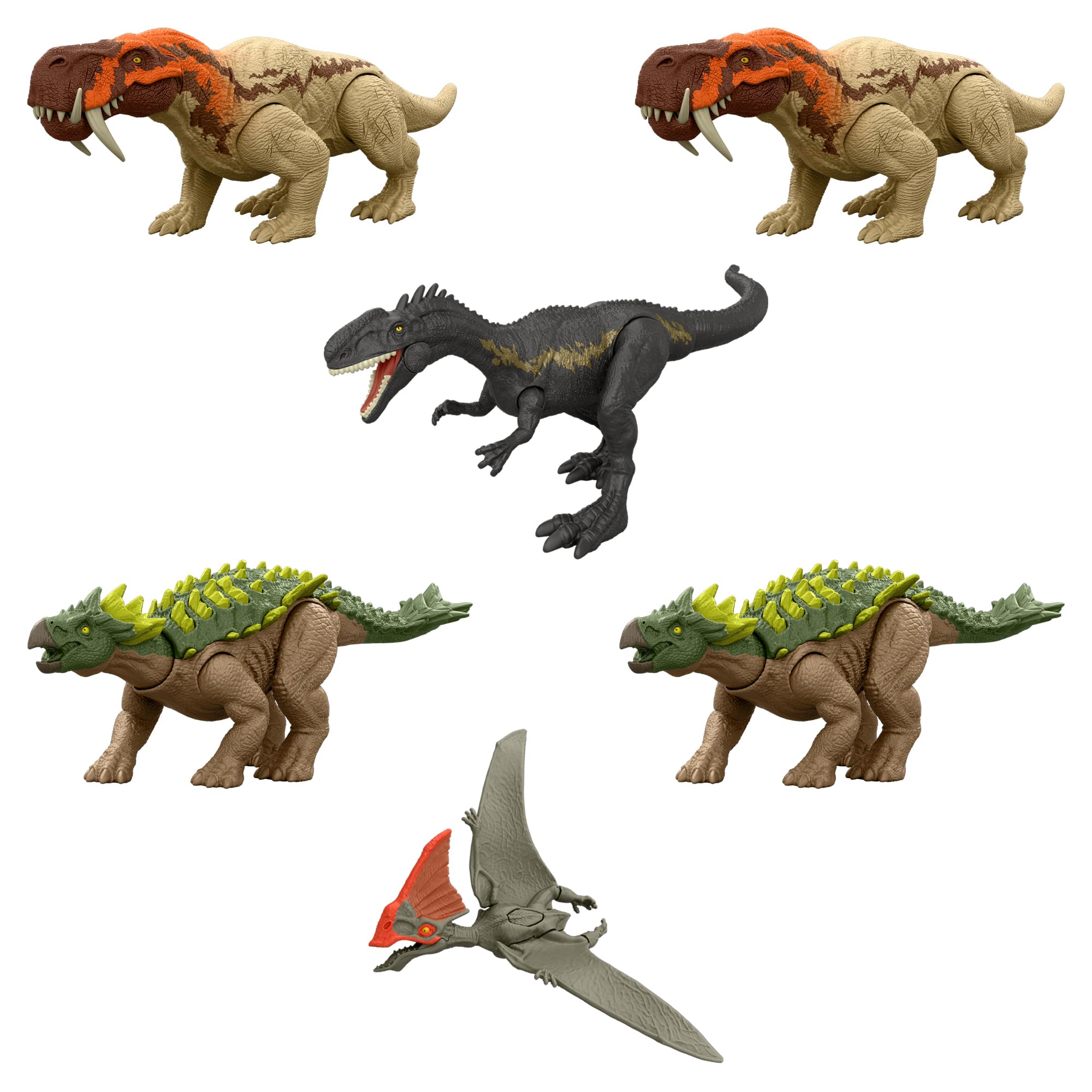 

Mattel Jurassic World Погоня Ассорти Фигурки Динозавров для Коробки Возрастов 4 и Атака! Детский, 6, Вверх, Многоцелевой, 986A-JGB77