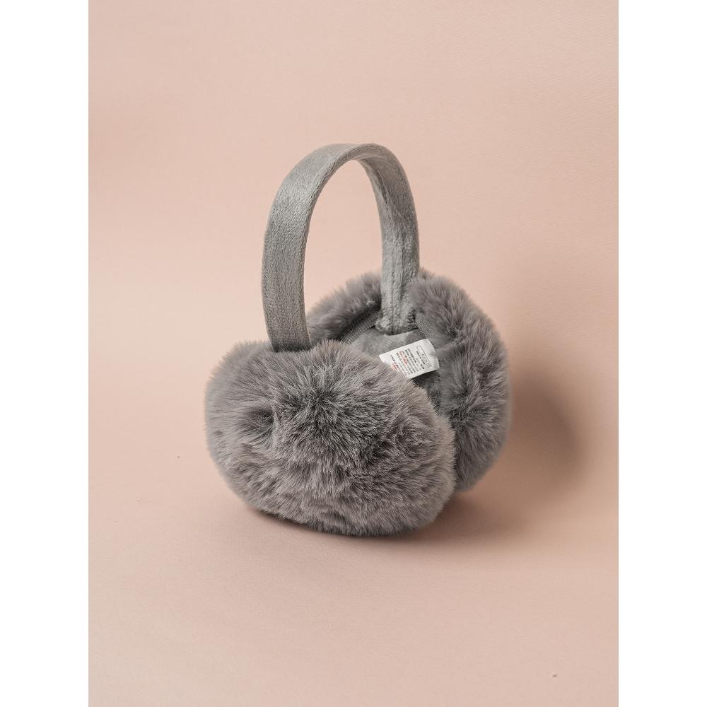 Daiso Soft Fleece Foldable Earmuffs Grey