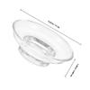 2 Stück Glas Seifenschale Klar Rund Selbstentleerend Seifenhalter Dickes Glas Tablett Badezimmer Küche Dusche Aufbewahrungsring Halter Schale