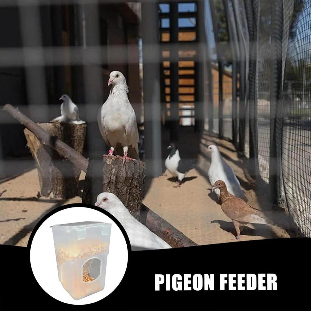 Automatic Bird Feeder Weatherproof Anti-Splash Food Dispenser Pet Bird Cage Feeder For Parakeet Cockatiel Canary Conure Cockatoo