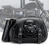 Punk Style Motorcycle Saddlebags Waterproof PU Leather Side Bags Easy Install Saddlebags Motorcycle Accessory for Bike