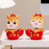 Resin Shaking Horse Ornament Cartoon Zodiac Horse Sculpture Horse Year Mascot  Office Table