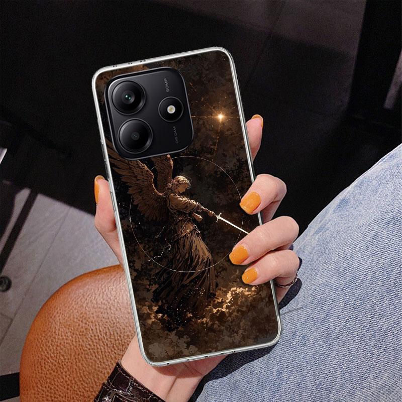 Archangel Michael Phone Case For Xiaomi Redmi Note 15 14 13 12S 12 11 Pro Plus 14S 11S 11E 10 10S 11T 5G Personalized Cover Redm