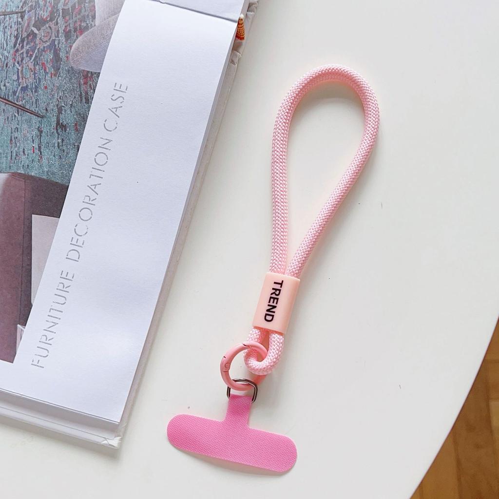 Adjustable Phone Wrist Strap Chain Fashion Simple Candy Color Mobile Phone Lanyard Universal Anti-lost Keychain Cellphone Strap