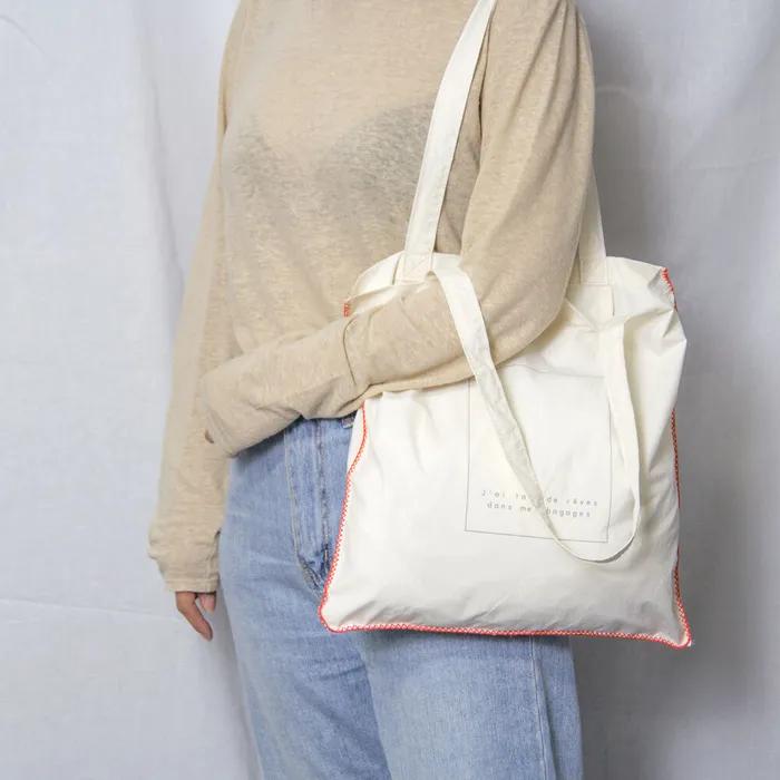 White Stitch Bag