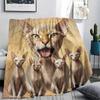 1Pc Hairless Cat Print Flannel Blanket, High Quality Comfortable for All Seasons, Home Decor, Warmth and Comfort, Perfect for Gifts