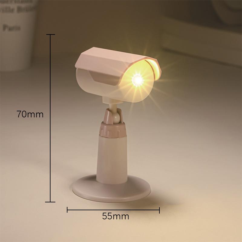 

LED Mini Night Light Cute Camera Foldable Desk Lamps Desktop Ornament Book Light Kids Room Bedside Bedroom Decor Holiday Gifts