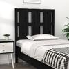 VidaXL Headboard Black 80.5x4x100 Cm Solid Pine Wood 817969