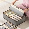 Underwear Socks Three In One Drawer Style Storage Box with Lid Honeycomb Style Underwear Neat Classification Storage Box Dust-proof Tidy Up Bag