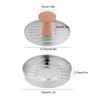 Round Burger Press Non-Stick Hamburger Meat Press Stainless Steel Meat Beef Veggie Burger Mold with Handle Kitchen Accessories