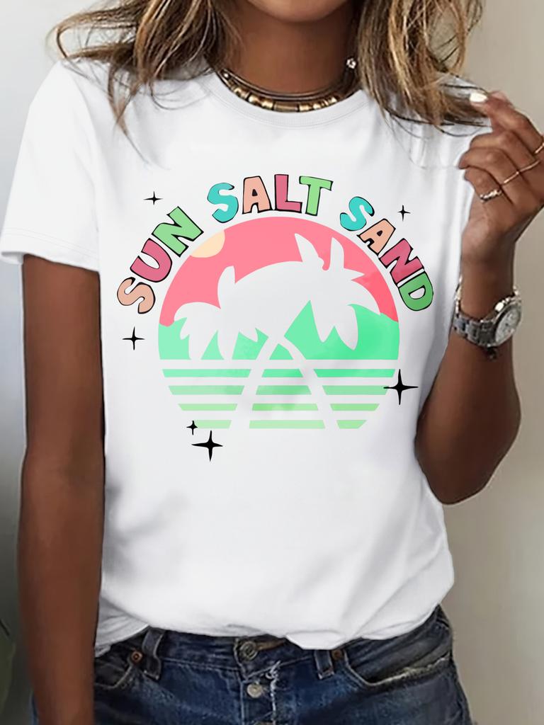 Hawaii The Perfect Wave Womens Tshirt Summer Breathable Casual T Shirt Fashion Soft Tops Hip Hop Oversize Fashion T Shirt Women