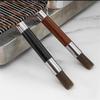 Wood Handled Espresso Machine Cleaner Coffee Equipment Cleaning Brush with Soft Bristles Practical  Accessory