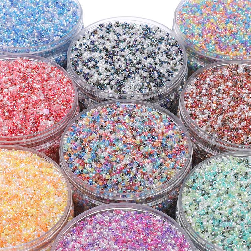 2.5mm Antique Fantasy Glass Rice Beads for DIY Handmade Jewelry