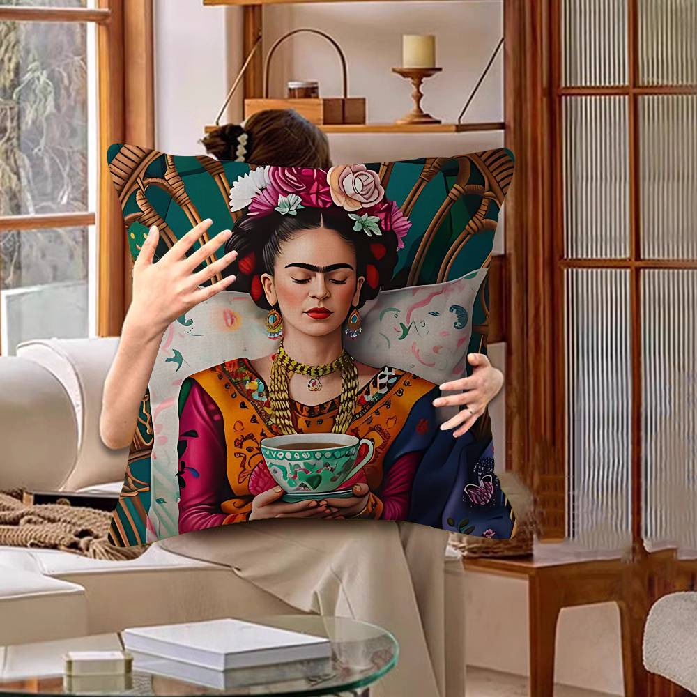 F-Frida K-Kahloes Art Pillow Cushion Cover Pillowcase Living Room Sofa Home Decor Customized