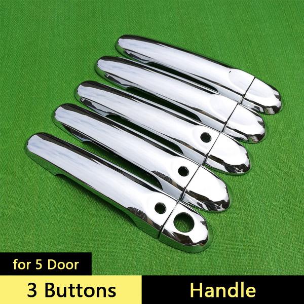 For Nissan Cube Z12 2010 - 2015 Chrome Door Handle Cover Trim Set 5Door 2011 2012 2013 2014 Car Accessories Stickers Car Styling