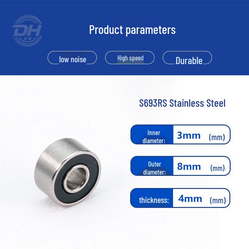 Stainless Steel Miniature Bearings: S6900ZZ, S6901ZZ, S6902ZZ, S694ZZ, S695ZZ, S696ZZ