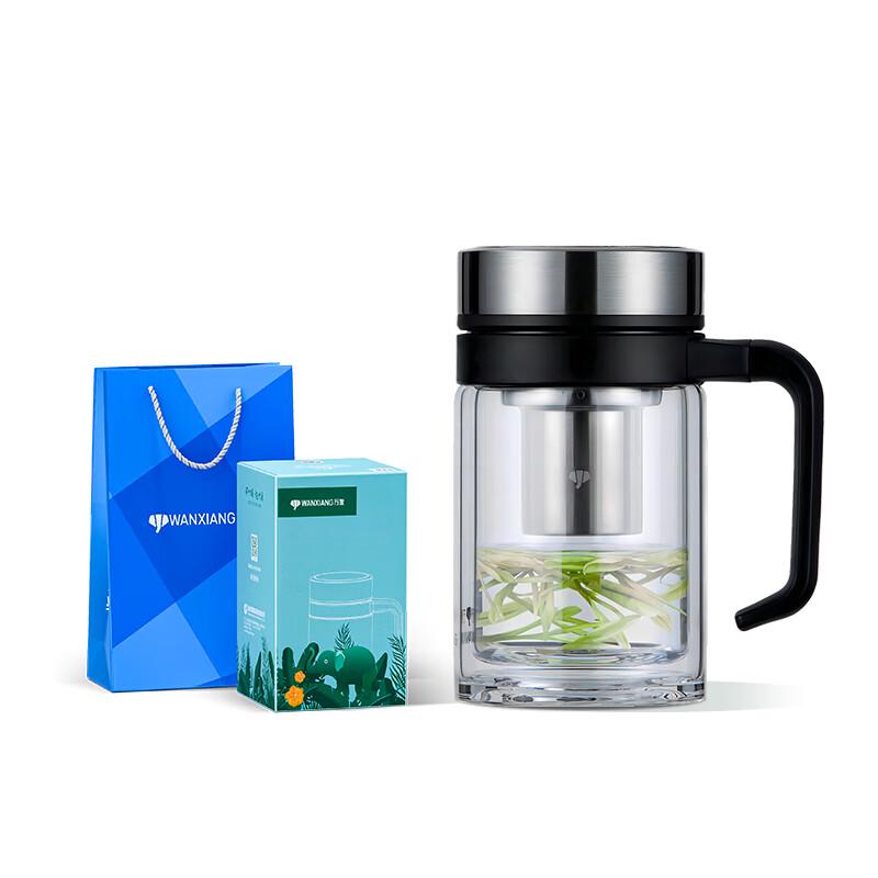 Wanxiang Double-Layer Glass Office Cup