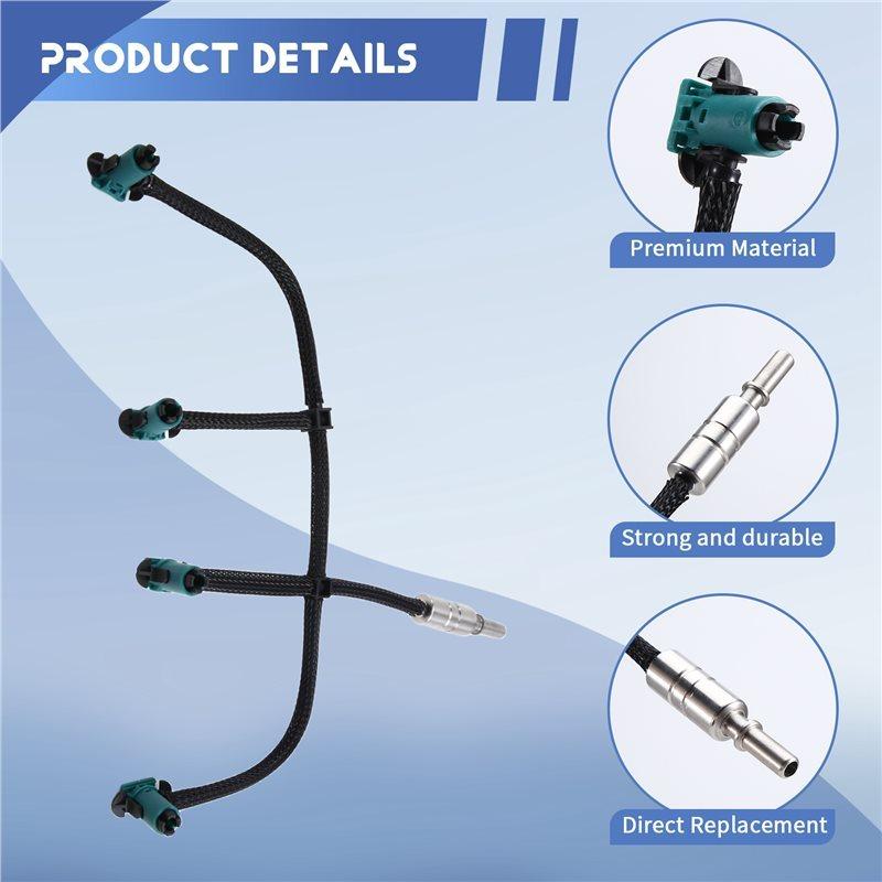 LR051528 LR021915 Fuel Injector Oil Return Pipe Hose Leak Off Pipe For Land Rover Freelander 2 2.2 TD4 Aluminum Head