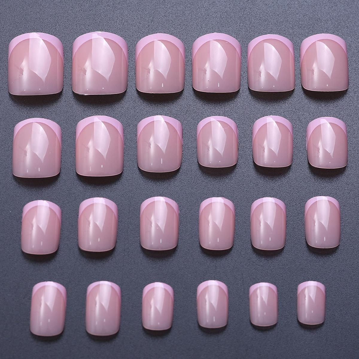 

Коробка из 240 предметов Armor Pieces, высококачественные накладные ногти Feel Bare Pink, простые и модные накладные ногти во французском стиле, короткие, для ношения бездна