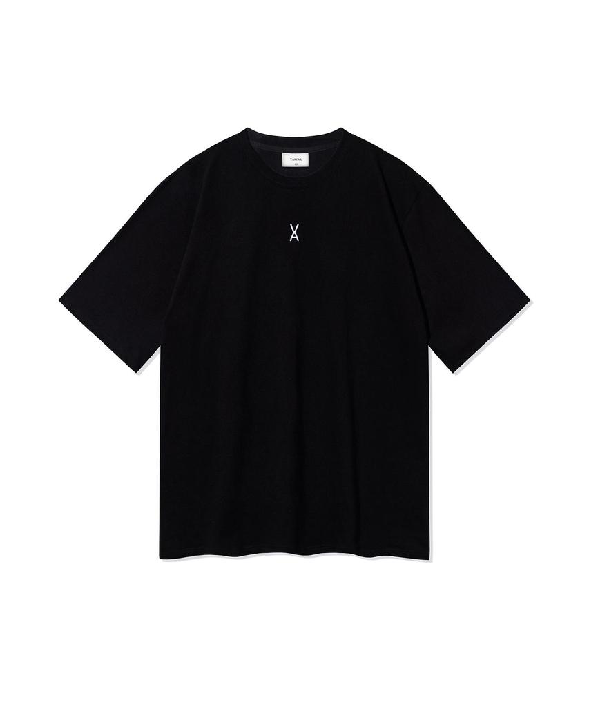 Bajal Va 3D Logo Short Sleeve T-Shirt Black