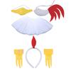 Easter Chick Headband Set Chicken Costume for Cosplay Dress Up Halloween