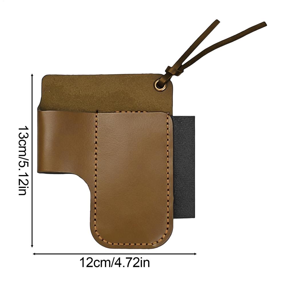 

Leather Belt Pouch Multipurpose Leather Retro Holder Heavy Duty Tool Bags For Flashlight Cutter Pen Planting Harvesting Pruning коричневий