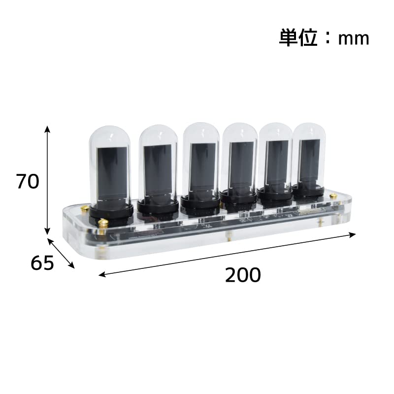 Buy THANKO Nixie Tube Clock punClock TPNXTUSNA Glass Acrylic
