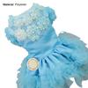 Yousheng Pet Wedding Dress Eye-catching Wear Resistant Polyester Teddy Dog Lace Style Wedding Dress Pet Apparel for Outdoor
