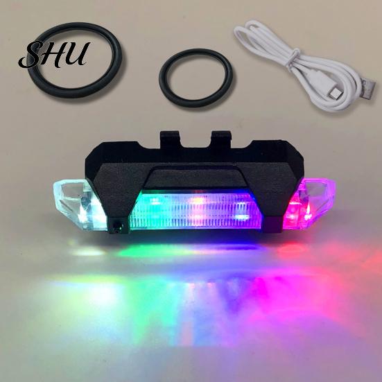 Bike Taillight Universal LED Tail Light Super Bright Waterproof USB Rechargeable Rear Simple Installation Bicycle Cycling Safety Flashlight