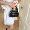 Small Women's Underarm Bag Korean PU Leather Handbags Fashion Boston Crossbody Bag  Girls