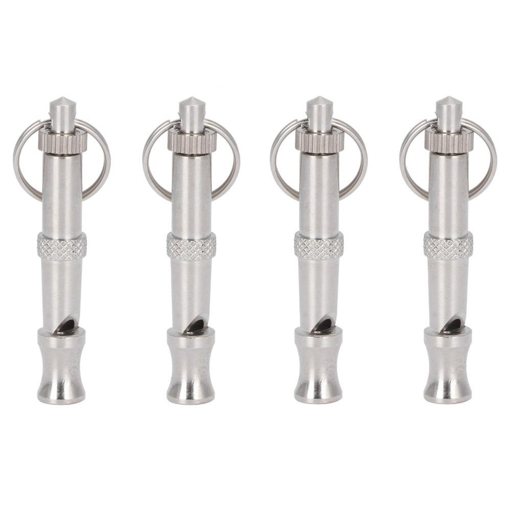 4Pcs Stainless Steel Training Whistle Durable Dog Training Whistle  Dog Training 4Pcs
