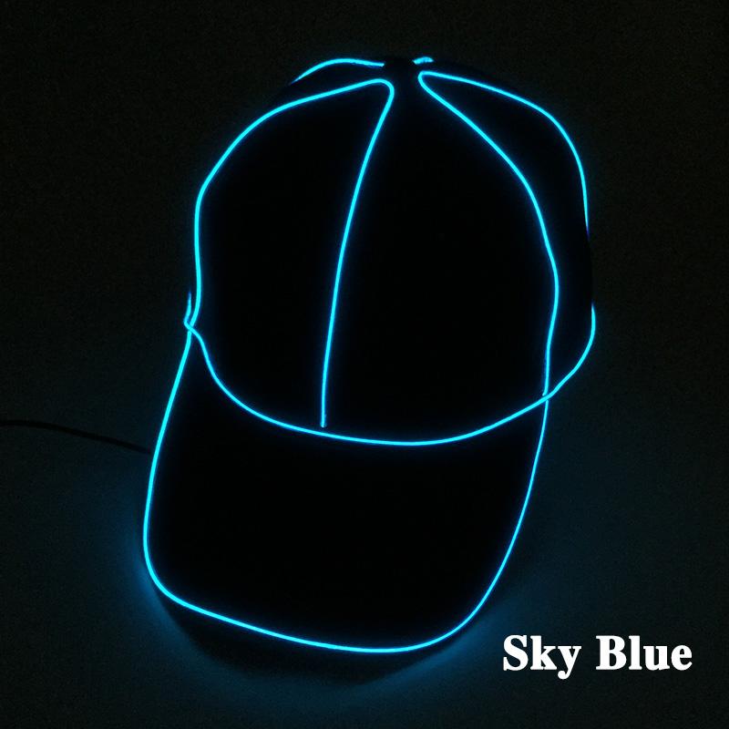 Cool Fashion Baseball Caps Luminous LED Light Cap Hat Adult Party Night Props Flashing Baseball Caps