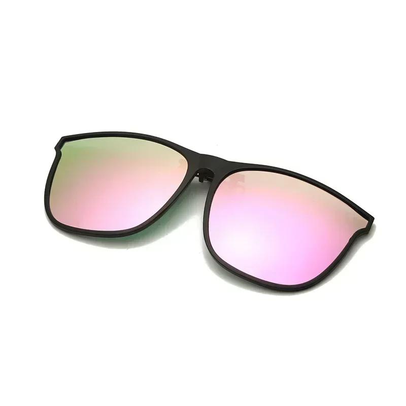 Polarized Clip On Sunglasses Men Photochromic Car Driver Goggles Night Vision Glasses Anti Glare Vintage Square Glasses Oculos