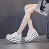 NEW Fashion Canvas Shoes Breathable Women Super High Heel Sneakers Platform Shoes Women Autumn Women's Chunky Vulcanize Sneaker