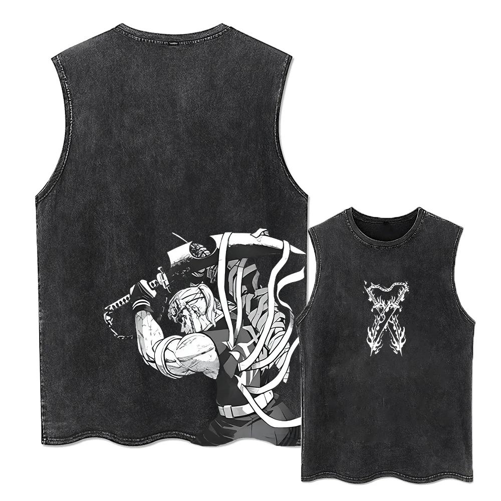 Hot Anime Demon Slayer Agatsuma Zenitsu Graphic Print Tshirt Men WomenT-shirts Manga Cotton Tee Harajuku High Quality T Shirt