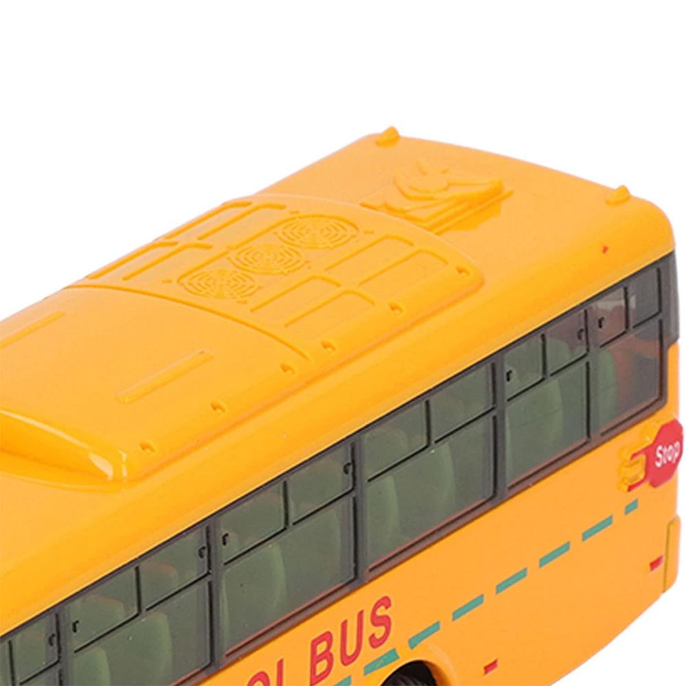 1/32 Model School Bus, Casting Alloy Openable Door Toy Car with Lights Sounds Fuel System Parts for Boy Girl Combustion Engines Parts