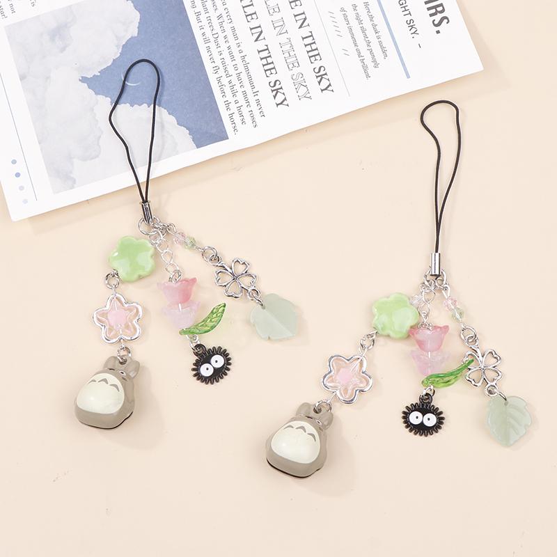 Trendy Handmade Beaded Cat Lanyard Phone Pendant Bead Bag Charm Cell Phone Chain Keychain Girl Gifts