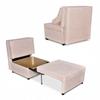 Fold-out Armchair Sleeping Function KIMO Bedding Container Family Furniture J Rose