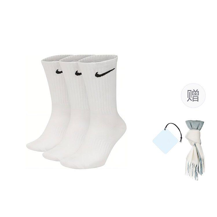 Nike Crew Socks Unisex 3 Pack White SX7676-100