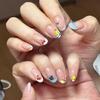 French Style Short Press-on Nails - Cute Fruit Nail Tips for Manicure