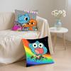 A-Animation The Amazing World of G-Gumball Cushion Cover Comfortable Reversible Pillow Cover Ideal for Car Sofa Bedroom & Beyond