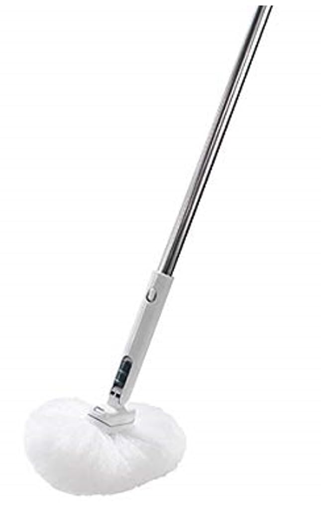 Azuma Kogyo Bath Brush Fuwato Bath Keyley FM White 20 X 80 X 14 Cm Body Cm Makes Cleaning the Bath Faster and Clean the Whole Bath with Just One BT767