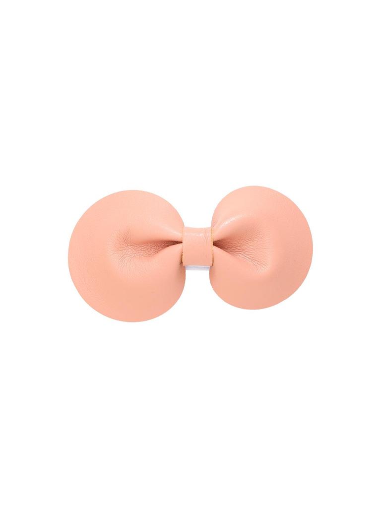 New Cute Leather Bow Duckbill Hair Clips - Simple, Fashionable Solid Color Hairpins for Bangs