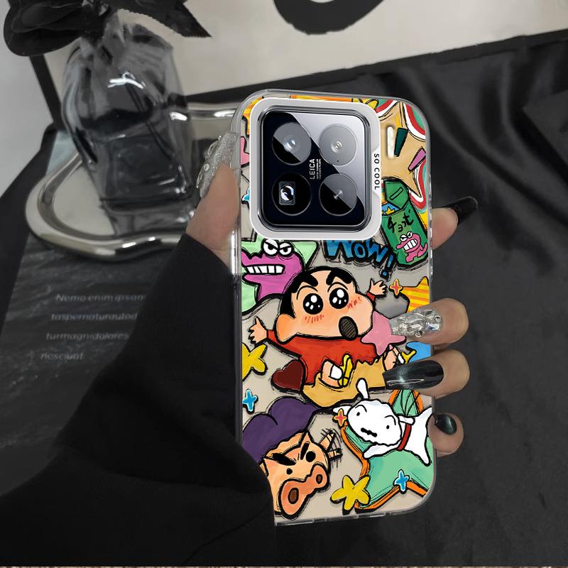 Cartoon C-Crayon Shin-chans Hard Case for Xiaomi Mi 15 14 14T 13 13T 12 12T 12X 12S 11 Lite POCO F6 F5 X6 X5 M6 Pro 5G 4G Cover