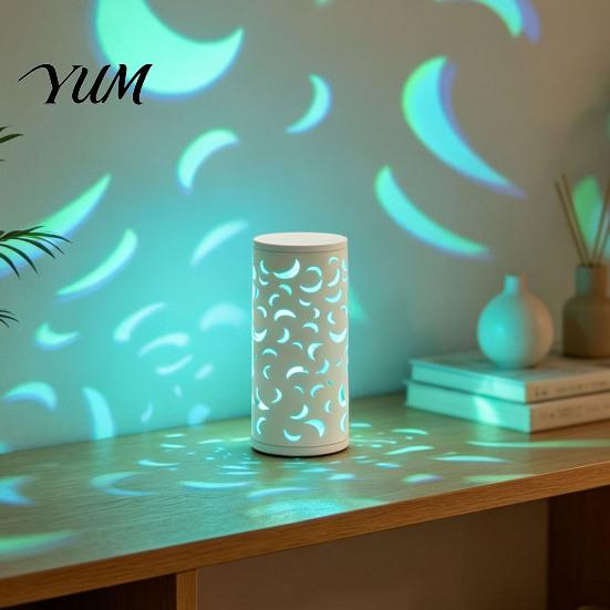 Home Decor Lighting USB Butterfly Projector Lamp, RGB 16 Colors Decorative Lamp with Remote Projection Light Control, Hollow-out LED Night for Bedroom