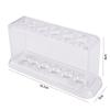 16.7*8*3cm 6 Holes Plastic Clear Burette Shelf Test Tube Holder Test Tube Rack Test Tube Stand