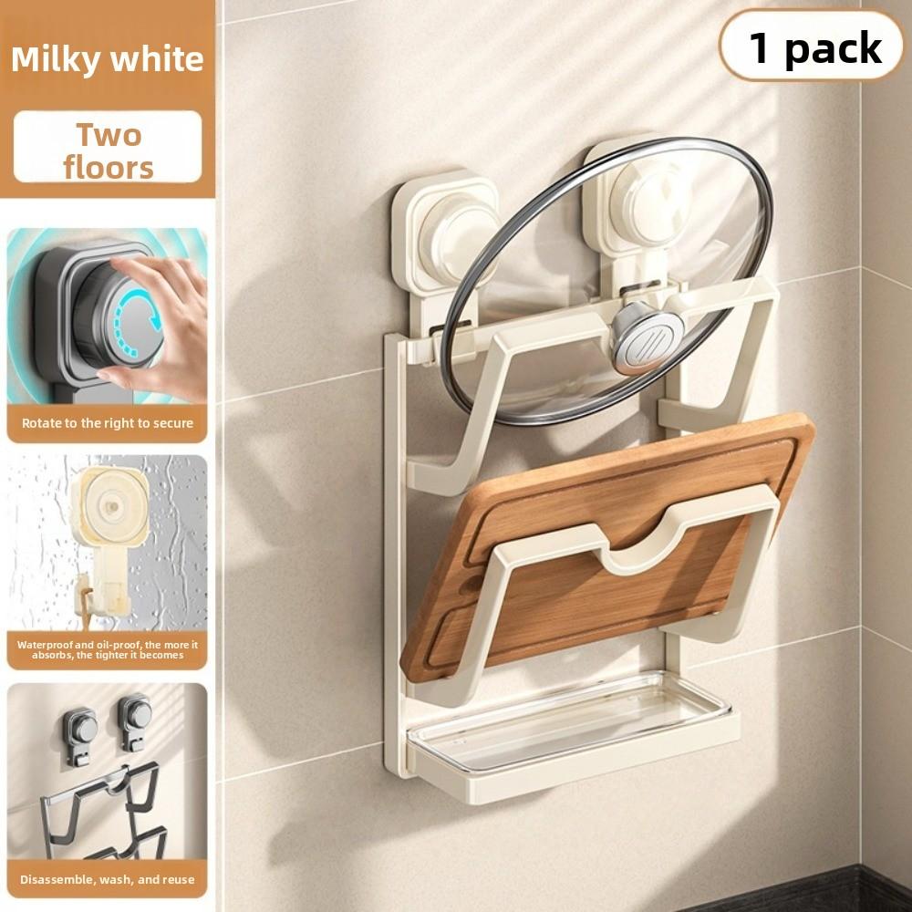 2Layers/3Layers Pot Lids Holder Shelf Carbon Steel Cutting Board Storage Home