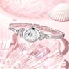 Elegant Womens Quartz Watch With Waterproof Mineral Glass And Pearl Dial For Casual Style