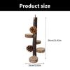 Parrots Grinding Scratchers Perch Pinecone Bird Stand Cage Toy Ladder Rack Toy Grinding Perch Supplies