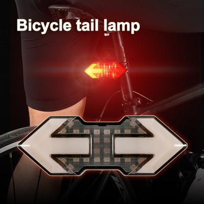 Bicycle Taillight Remote Control Waterproof Sturdy Mountain Bike Rear Light Turn Warning Rechargeable Lamp for Night Riding